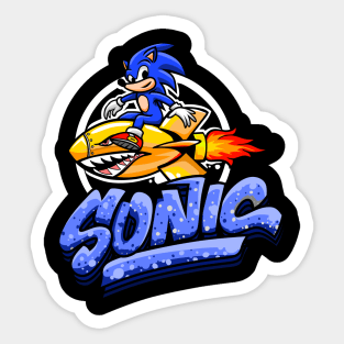 sonic ride rocket Sticker